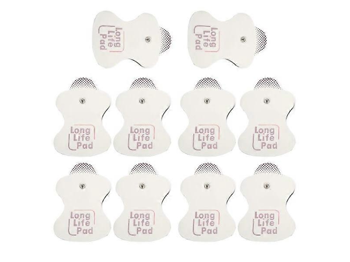 Conjunto De 10 Eletrodos Reposição Para Aparelhos Massagem Omron, Modelo Long Life Pad.
