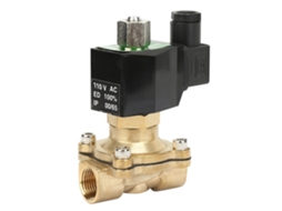 Válvula Solenoide Elétrica Dn15 G1/2" No De Latão Ac 110v Para Água Ar Gás