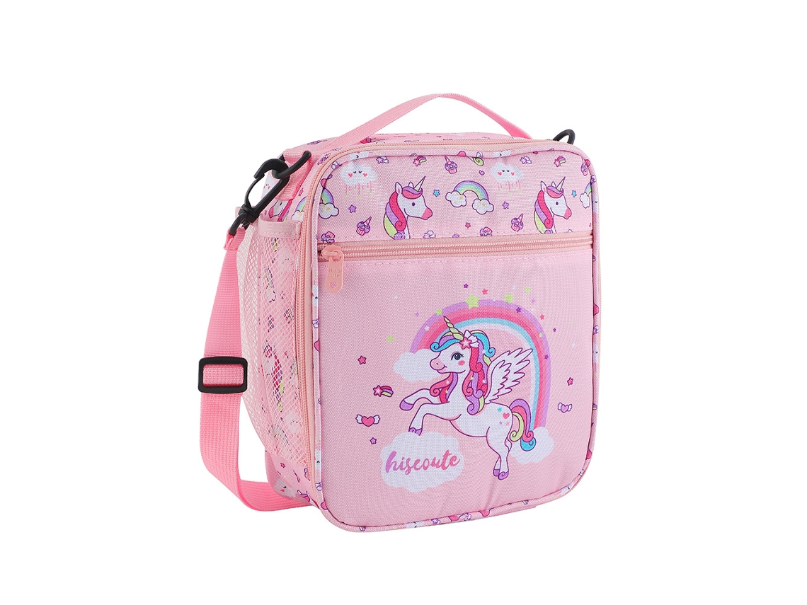 (rosa) Nova Lancheira Escolar, Bolsa Bento Com Estampa De Unicórnio (feminina)