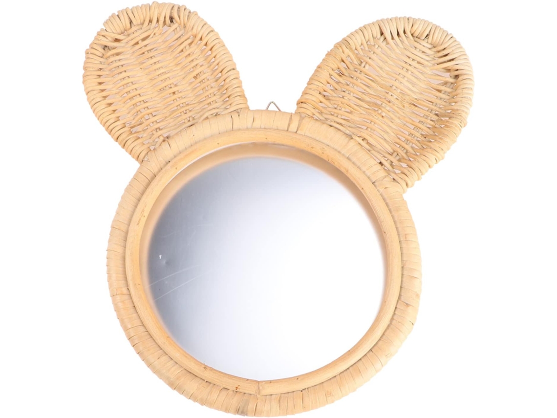 De Parede Trançado, Espelho De Maquiagem Para Pendurar, Decoração De Interiores, Bege Gokoco