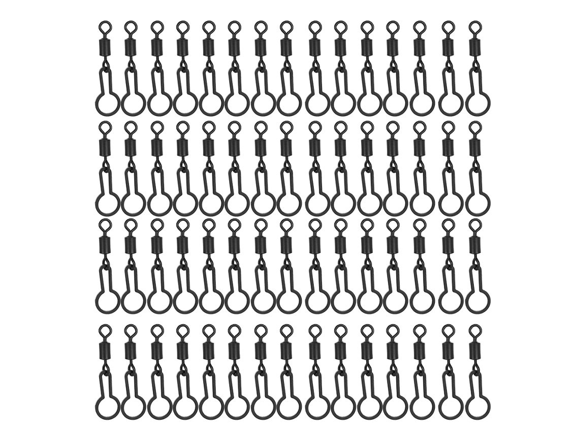 60PCS SWIVELS DE PESCA, 2.8cm, CONECTORES, TERMINAL