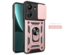 Adequado Para Capas De Celular Redmi Com Fivela Magnética Para Carro, Evitando Qouro Rosa janela Lisa Para Unhas - Rm Note13 Pro 5g (internacional)