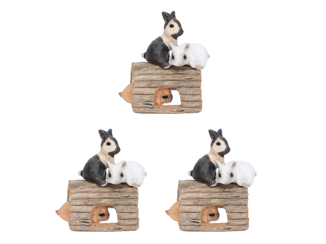 Simulation Conjunto De Modelos De Animais Selvagens Coelho De Brinquedo Plástico Simulação