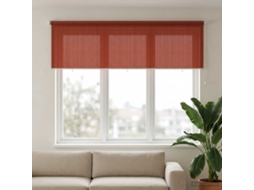 Vidaxl Persiana Rolô Externa Com Bloco De 90% Uv Terracota Hdpe