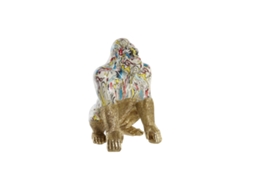 Figura Decorativa DKD HOME DECOR Gorila Resina (28,5 x 26,5 x 41 Cm)