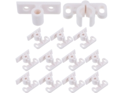 Fecho De Esfera Plástico Para Porta Armário, 12 Peças, Branco