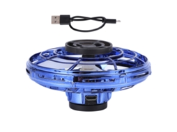 Drone Mini Brinquedo Voador Led Com Rotação De 360 Graus Brinquedo Voador Por Indução Anti-estresse Azul