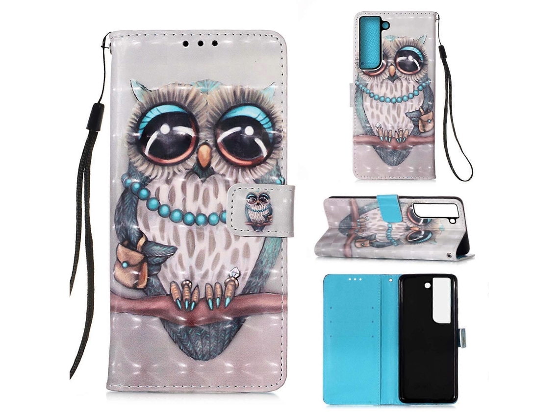 Capa De Celular Dobrável Horizontal Com Pintura 3d Para Samsung Galaxy S23+ 5g