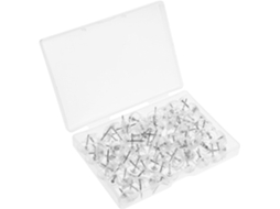 Tachinhas transparentes em formato de engrenagem Alasum, duráveis e decorativas, 2 caixas com 100 unidades cada, Ideais