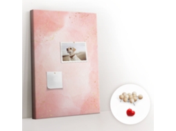 Painel De Cortiça Para Parede Mármore Rosa Para A Sala De Estar Espelharte (40x60 Cm)