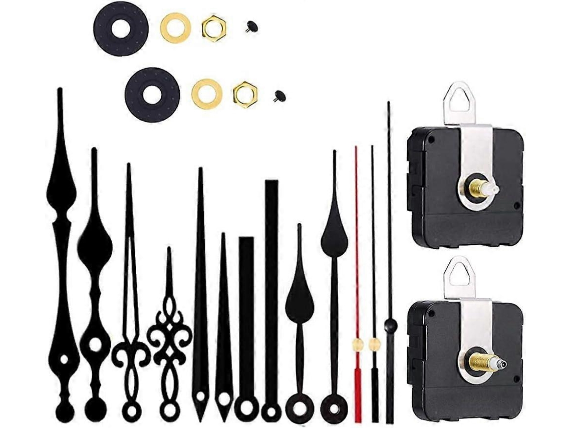 Rebe movimento de Relógio de Quartzo Silencioso para Reparação e Diy: Kit com Peças e Ponteiros de Alumínio