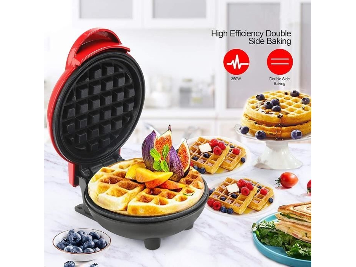 Máquina De Waffles Elétrica Multifuncional Com Chapas Aquecidas Para Croque Monsieur