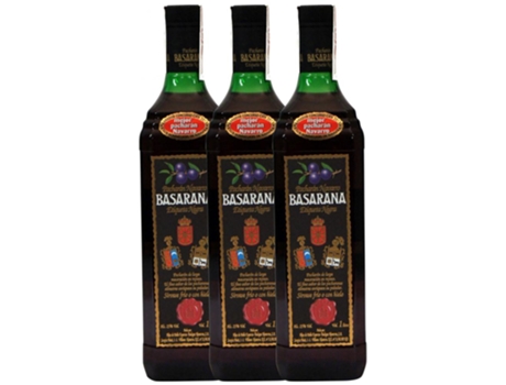 Licor BODEGAS NAVARRAS Pacharán Bodegas Navarras Basarana Etiqueta Negra (1 L - 3 unidades)