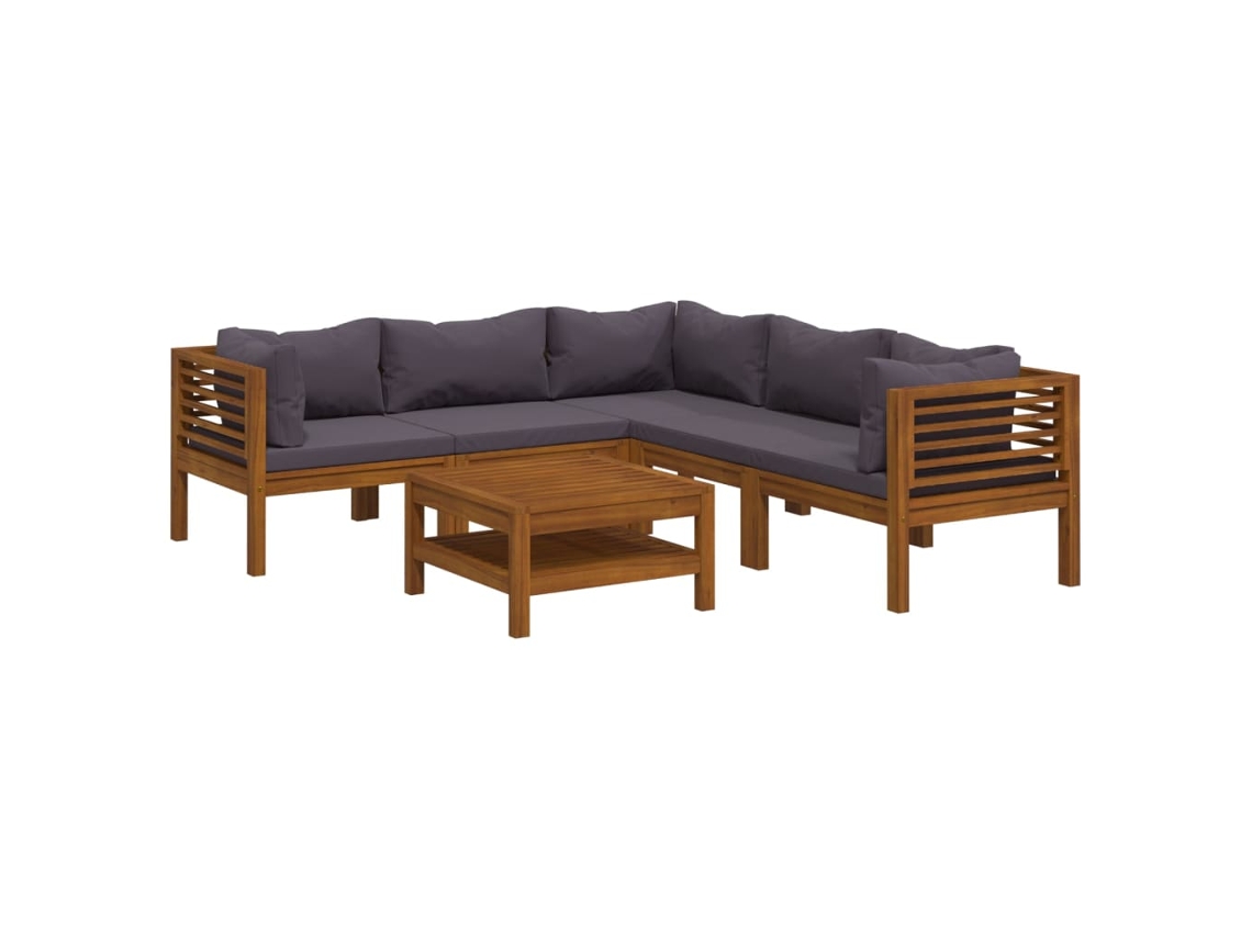 Garden Lounge Set, Garden Lounge Sets Vidaxl Cinzeto Madeira De Acácia (n/a)