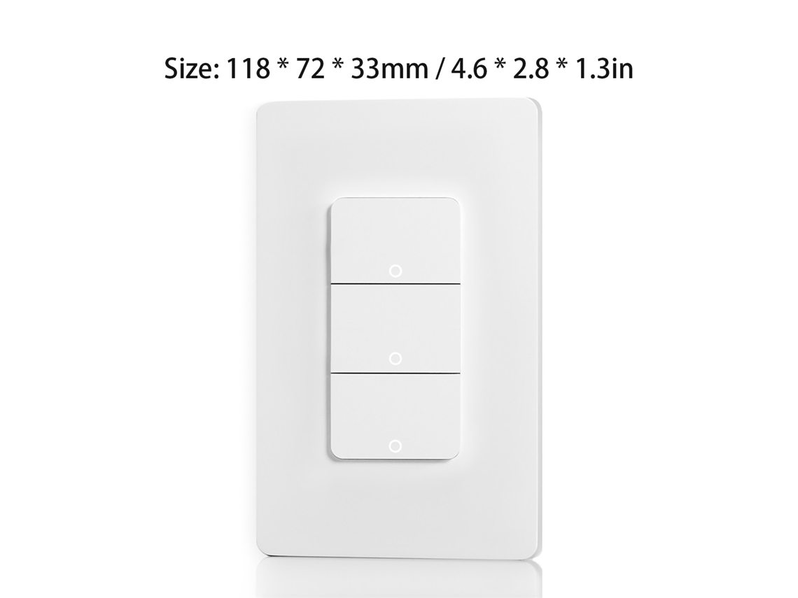 Laxiscreed Interruptor Inteligente Tuya Smart Home Rebound Com Comando De Voz E Controlo Remoto Via App