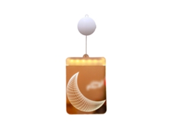 Castílo fio suspenso LED, luz decorativa, branco quente, 16cm, Ramadan, LAXISCREED