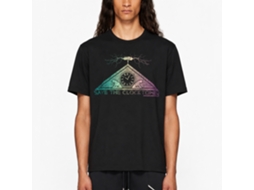 Rockinstone Back To The Future Movie Clock Tower Black Adult T-shirt Size:xl