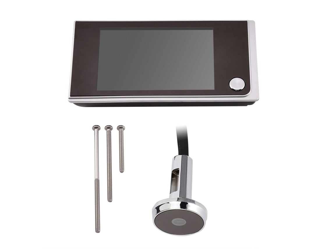 Vizor Eletrônico De Olho De Gato Para Porta Com Tela Lcd 3.5" E Ângulo 120° Hd Outdoor
