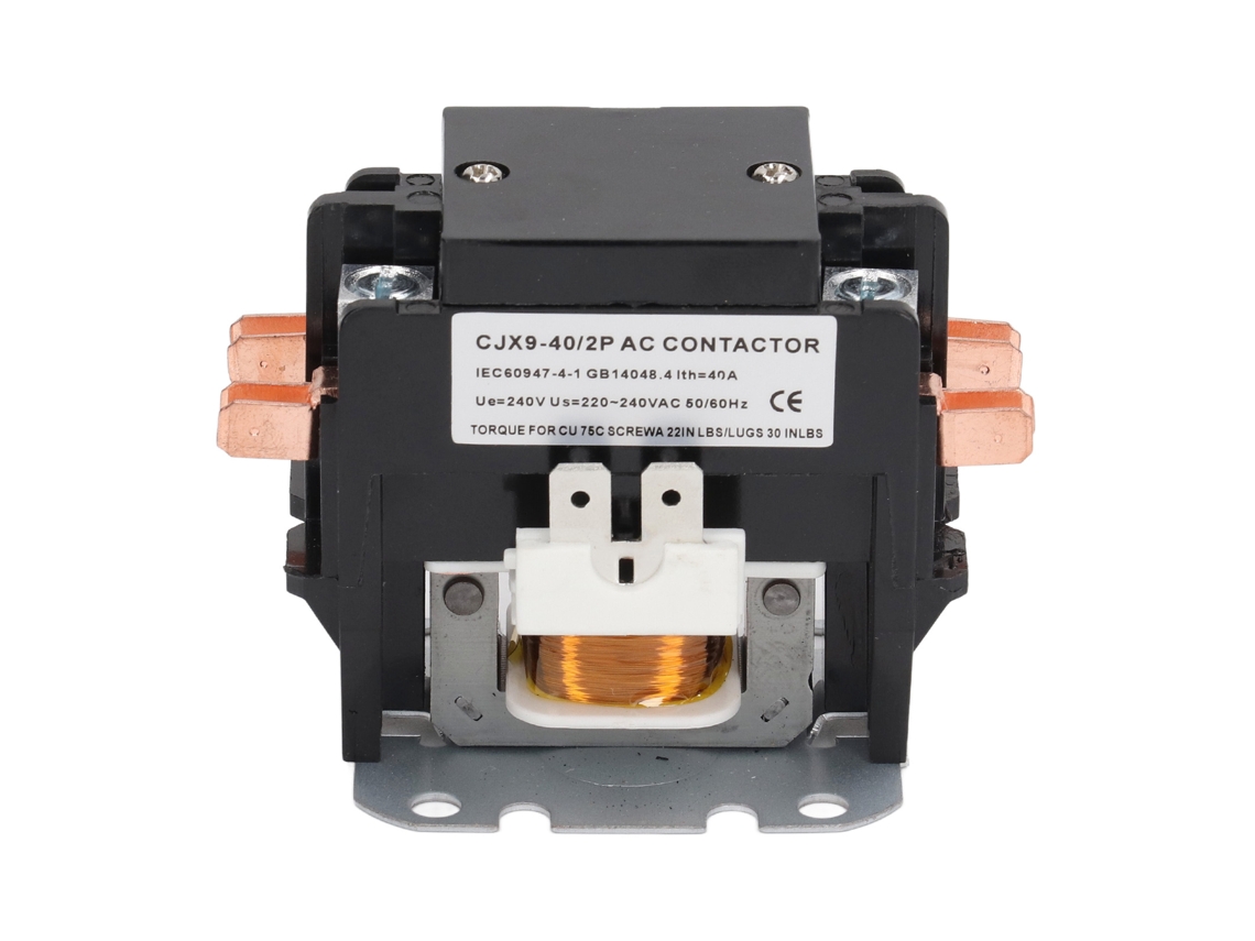 Contator AC 40A 2P CJX9 com carcaça de Pp contatos de ligação de prata para ar condicionado 240V | S/MARCA