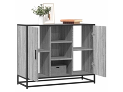Vidaxl Aparador 92x35x76 Cm Derivados De Madeira Cinzento Sonoma
