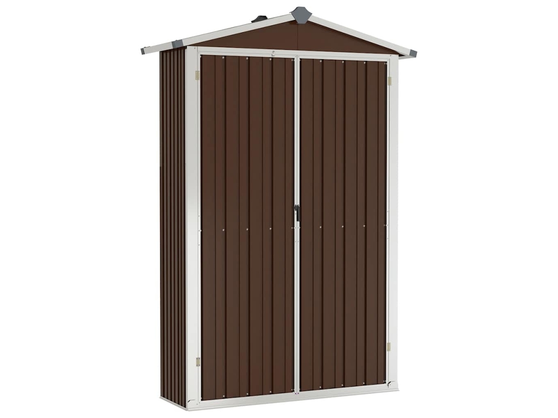 Abrigo VIDAXL Marrom Aço (116x45x175 cm)