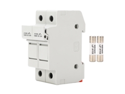 Suporte de Fusível CC 2p 32a 1000vdc 10x38 Fusíveis 30a YURU