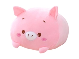 2026 cojín de Peluche de Cerdo Rosa Bonito para Niños, Almohada Kawaii Suave Y Compacta (20cm)