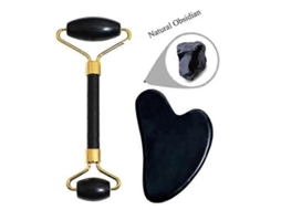 Massageador Facial, Material de Obsidiana, 1 Peça, Facial e Corporal Completo. GOKOCO