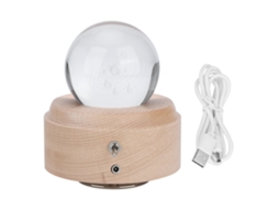 Rebe-caja Musical Giratória Com Bola De Cristal Sistema Solar Luz Noturna Led Carga Usb Presente De Aniversário