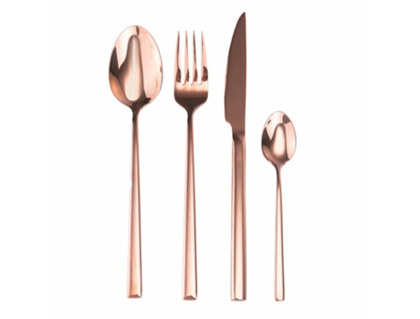 Conjunto Posado 24 Pz. Villa Deste Lujo Acciaio Cobre Villadeste