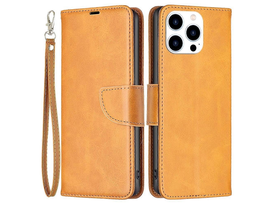 Capa De Couro Com Suporte Para Carteira Para Iphone 16 Pro Max