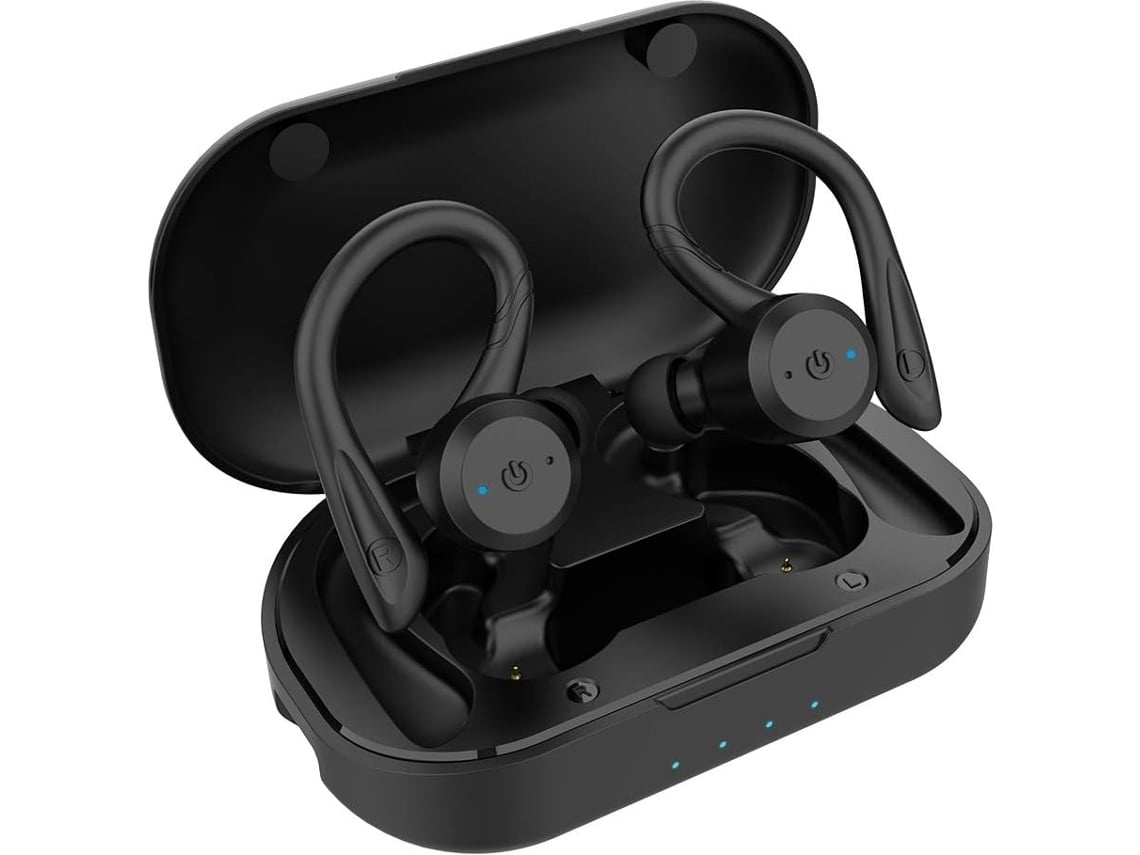 Lurelia Auriculares Desportivos Tws Bluetooth 5.0 Ipx7 Com Estojo De Carregamento Preto