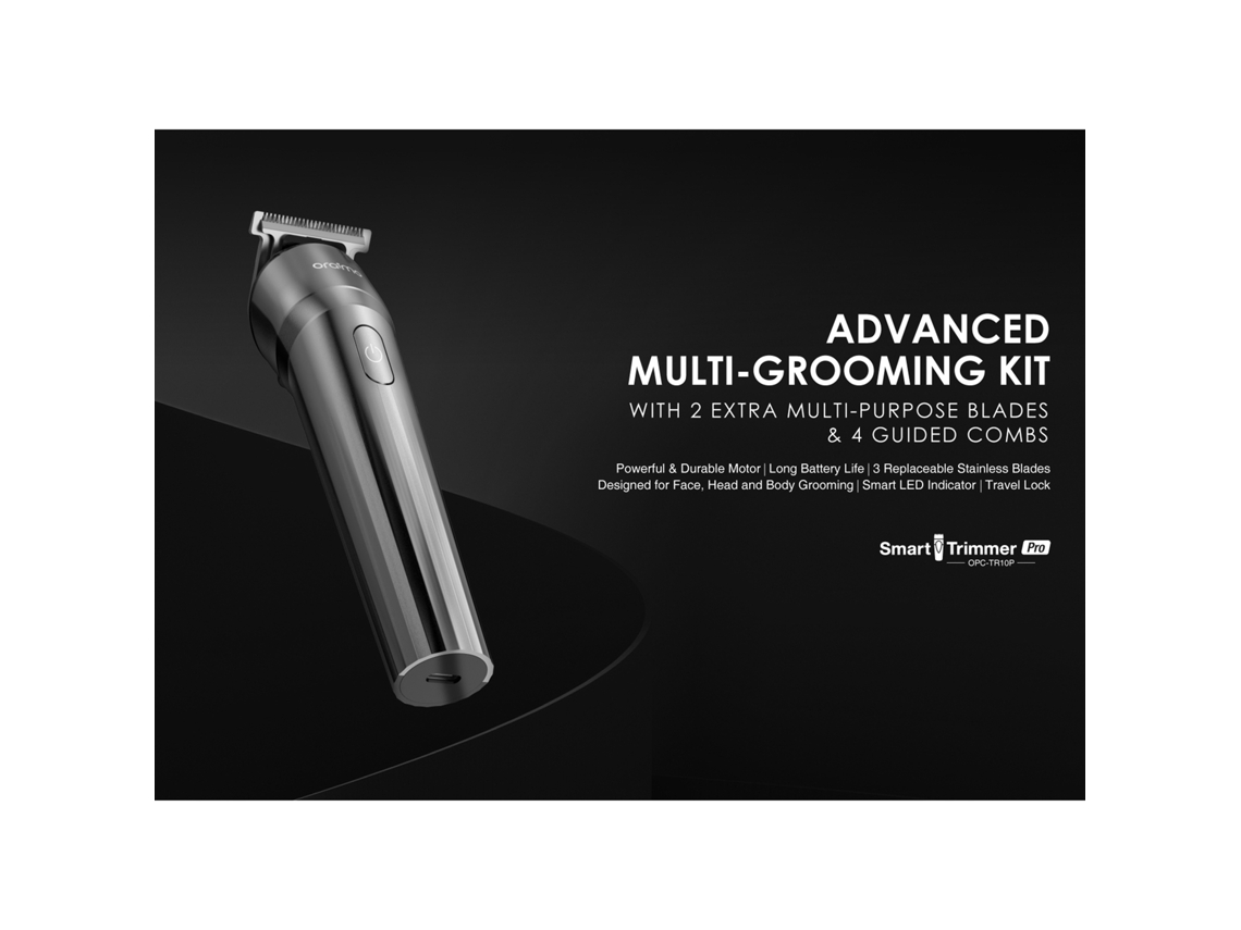 2026 oraimo Smarttrimmer Pro Opc tr10p Kit de Afeitado Multifuncional Cortapelos