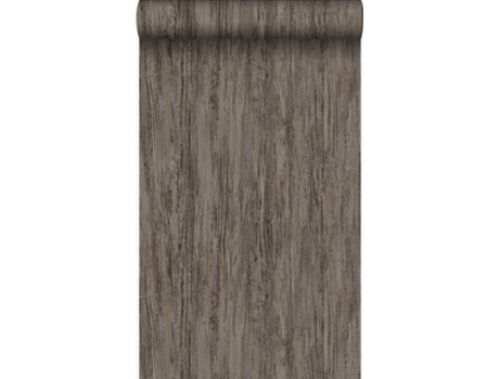 Papel De Parede Efeito Madeira Taupe Escuro 53 Cm X 10,05 M Origin Wallcoverings