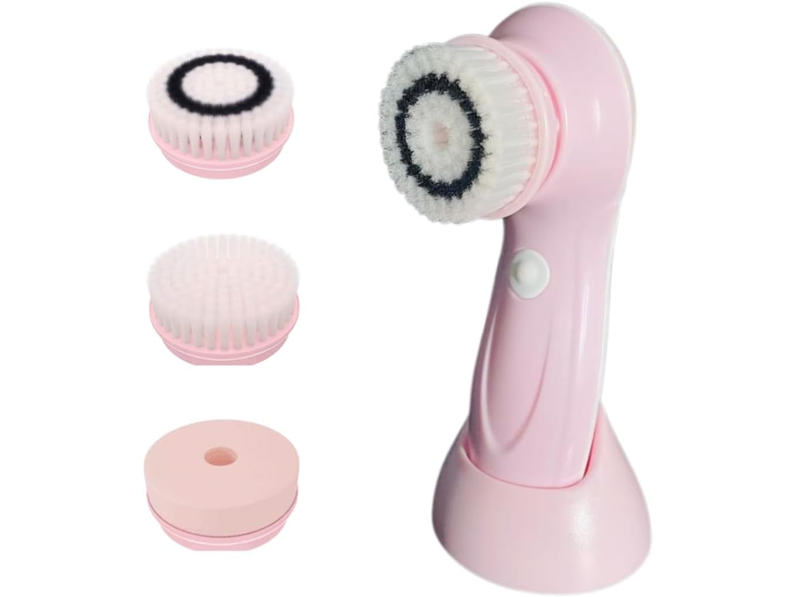 Escova Elétrica para O Rosto – Escova Avançada para Limpeza Facial com 3 Cabeças Intercambiáveis ​​E 2 Velocidades – Esfregão Facial Premium CHRONUS