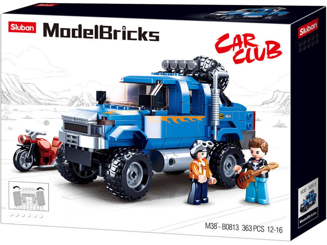 Blocos de Construção SLUBAN Model Bricks Camião F350 Off Road 363 pcs (Idade Mínima: 6 Anos - 38 x 28,5 x 6,7 cm)