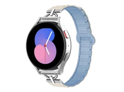 Pulseira De Silicone Magnética Em Formato De D Com Três Contas, 20 Mm