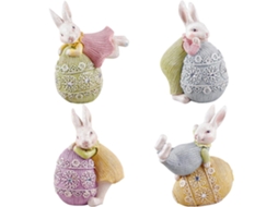 Ornament De Coelho De Resina Para Festas E Ambientes
