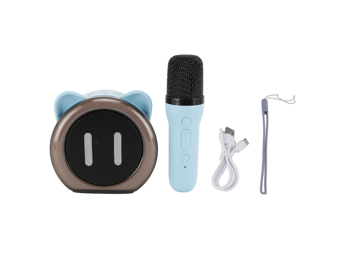 Coluna de Som Sem Fio Bt Portátil com Microfone para Festa em Casa com Som Hd
