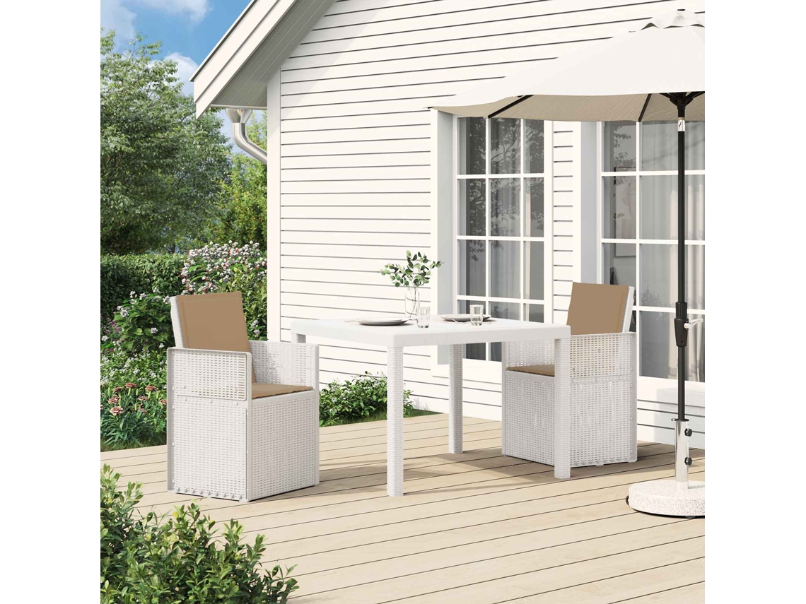 Vidaxl Cadeiras De Jantar Para Jardim 2 Unid. Pp