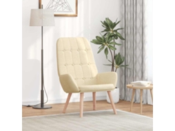 Vidaxl Cadeira De Descanso Tecido Cor Creme