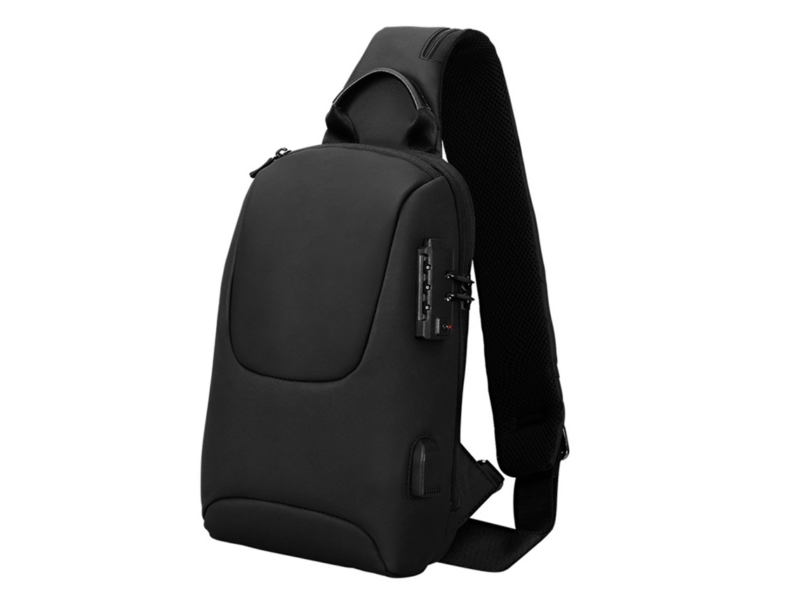 Bolsa Crossbody com Trava Tsa e Carregamento Usb