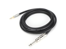 Cabo de Áudio Estéreo 6.35mm para 3.5mm 2m | S/MARCA