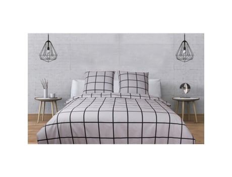 Capa de Edredão BLANC AVENUE (140 x 200 cm - 100% Algodão - Cinzento)