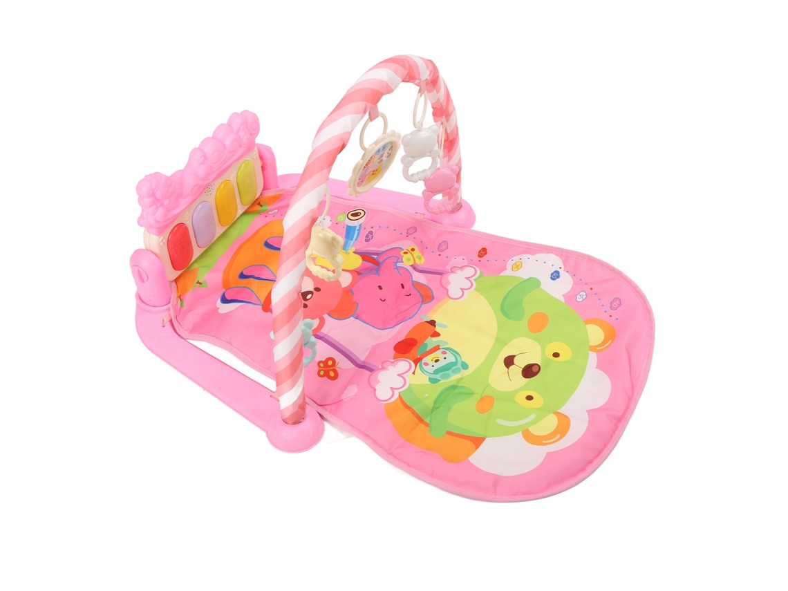 Primerox tapete de Ginástica Musical Luz Bebê Balão Ar Quente Rosa Chute Piano Animais
