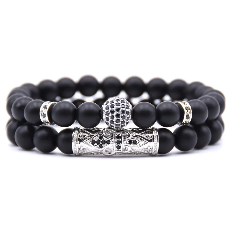 Pulseira com Pingente , Pulseira de Joias com Pedras Preciosas MDUG (prateada)