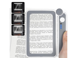 Lupa Iluminada Lupa De Leitura 4x Com 10 Luzes Led Para Deficientes Visuais Aquaforge