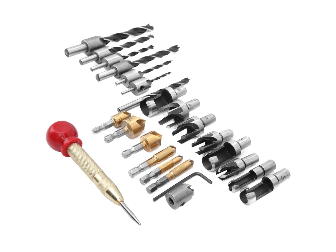 Conjunto Brocas Escareadoras para Marcenaria CHABERLU
