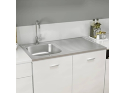 Lava Louça Cozinha Escorredor Aço Inox Prateado Lovely Home