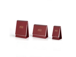 Calendário De Escritório Simples, Elegante, Texturizado, Design Clássico, Multifuncional, Memorando, 2022, Vermelho, Grande